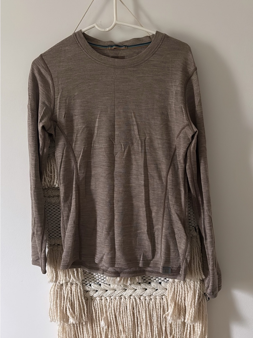 Meriwool Womens Merino 250 Base Layer Longsleeve Top Size Medium Khaki